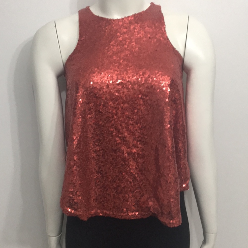 3/$15 Rue 21 Sequined Sleeveless Tank Top Small